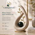 Somavyn™ Luminara Organic Wave Sculpture