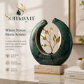 Somavyn™ Verdelle Botanical Crescent Sculpture